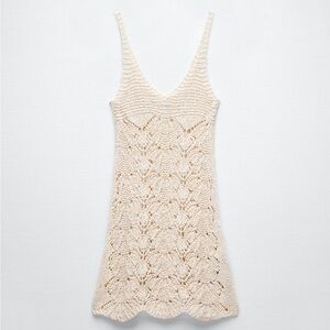 NWOT Zara Openwork Knit Dress